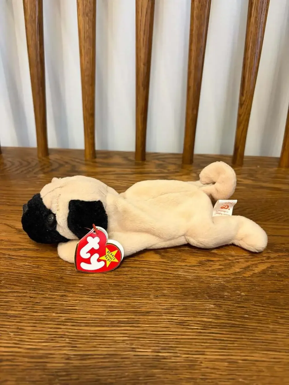 Ty Beanie Babies Pugsly the Pug Dog Plush Toy Style 4106